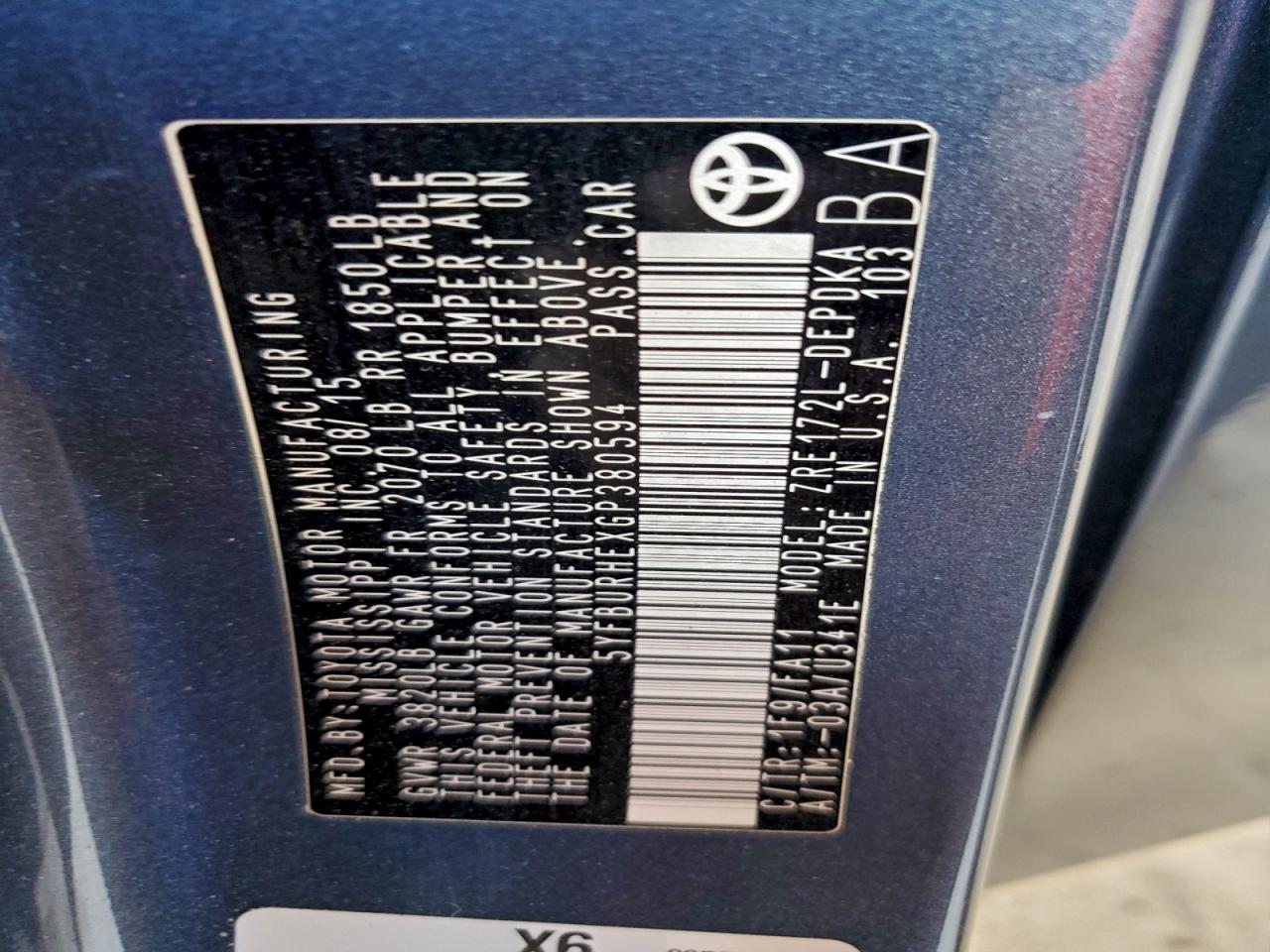 Toyota Corolla L Image 8