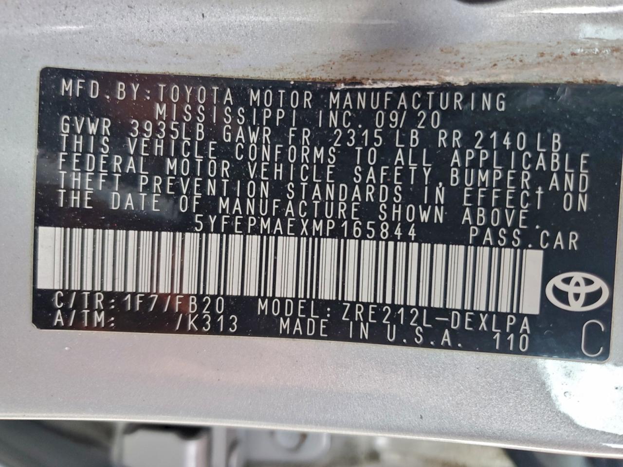 Toyota Corolla Le Image 12