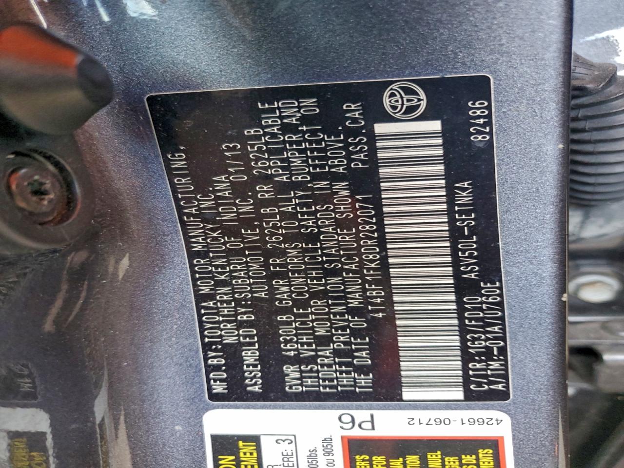 Toyota Camry L Image 13