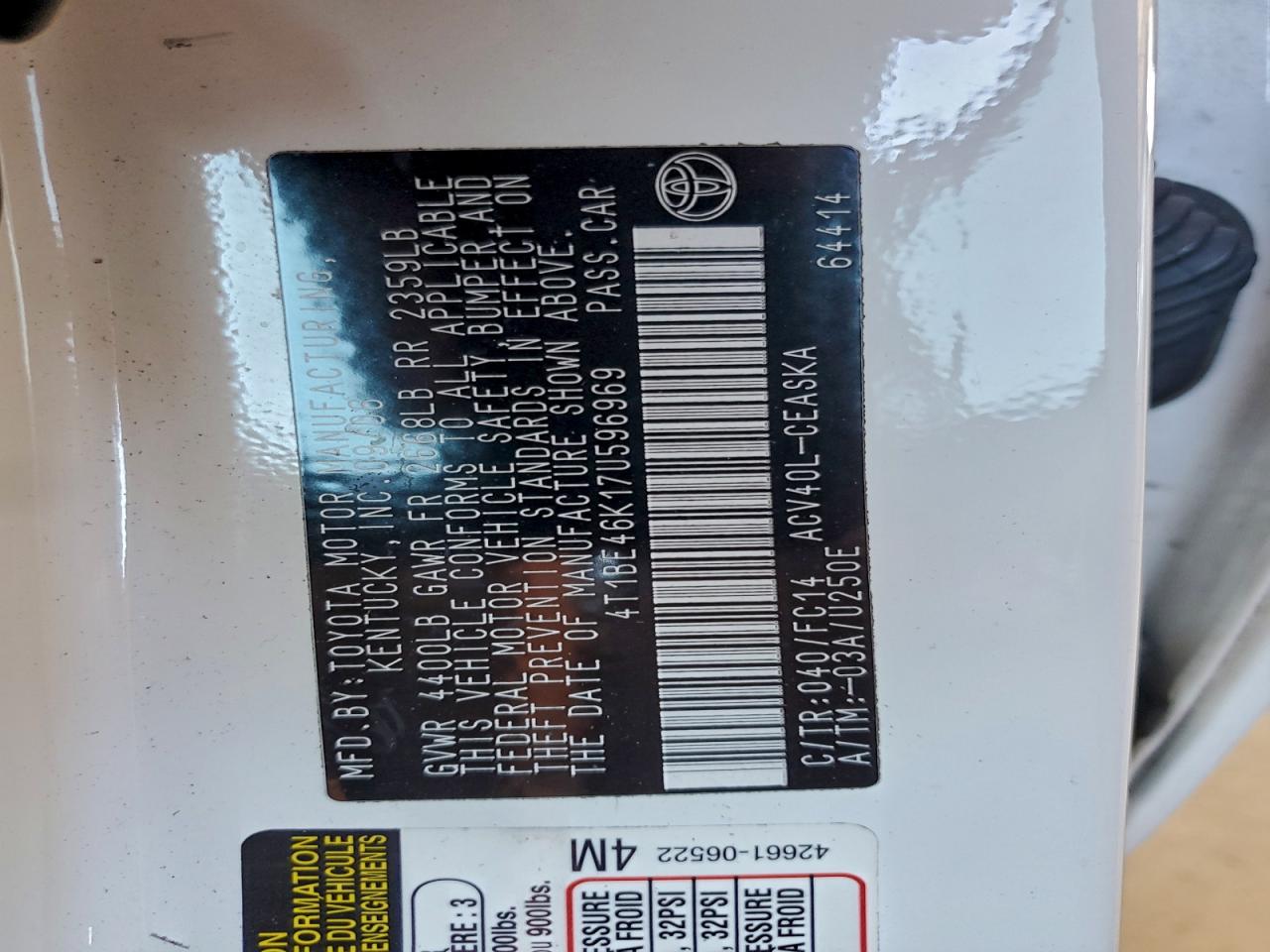 Toyota Camry Ce Image 6