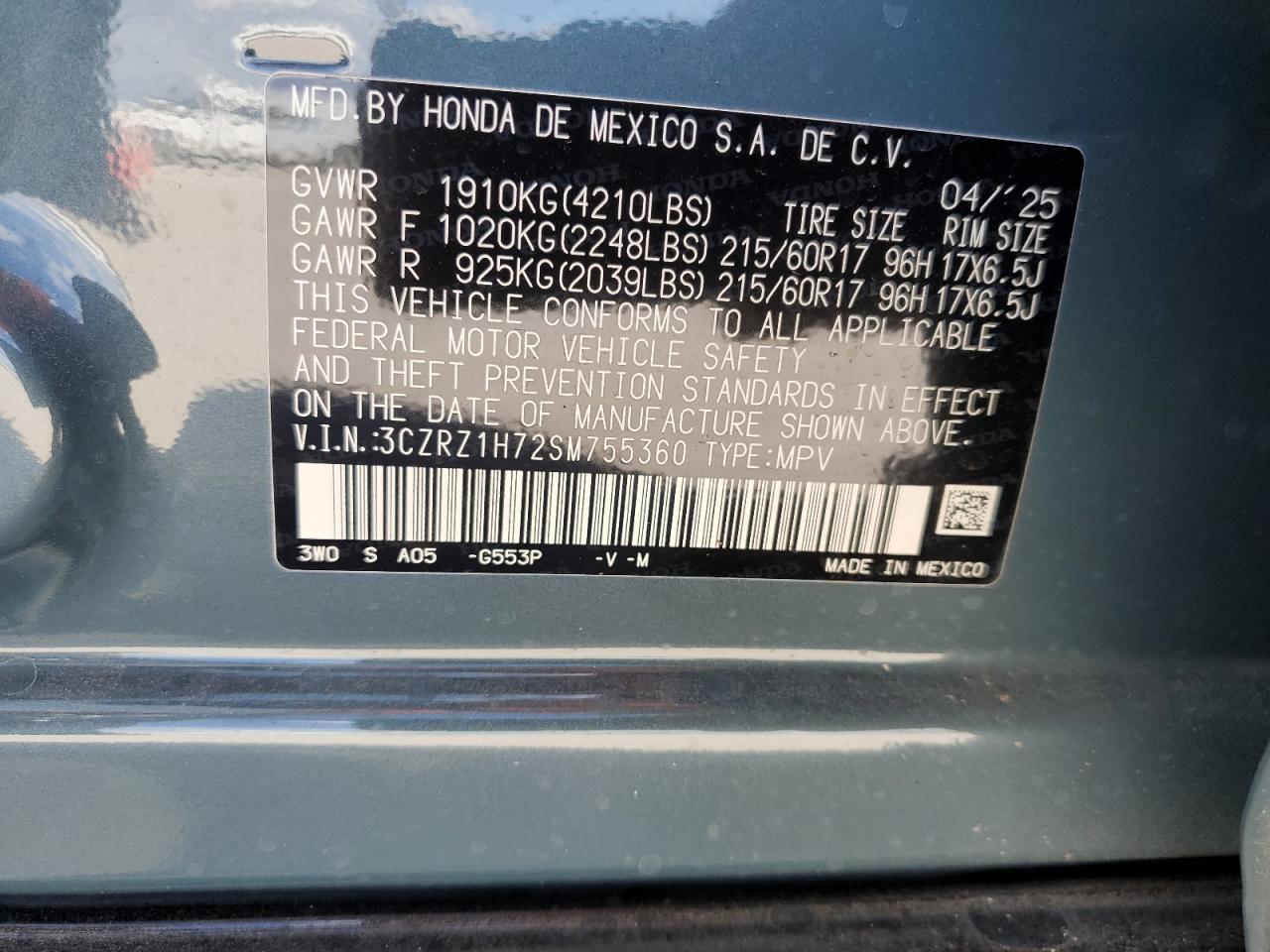 Honda HR-V Exl Image 9