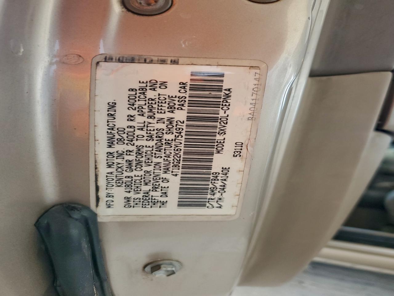 Toyota Camry Ce Image 9